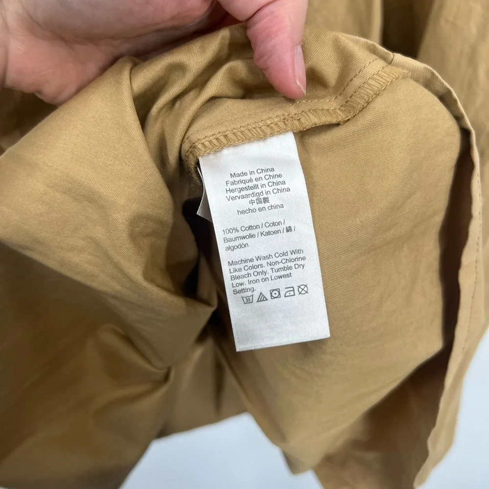 J. Crew Pleated A-Line Chino Dress Sleeveless